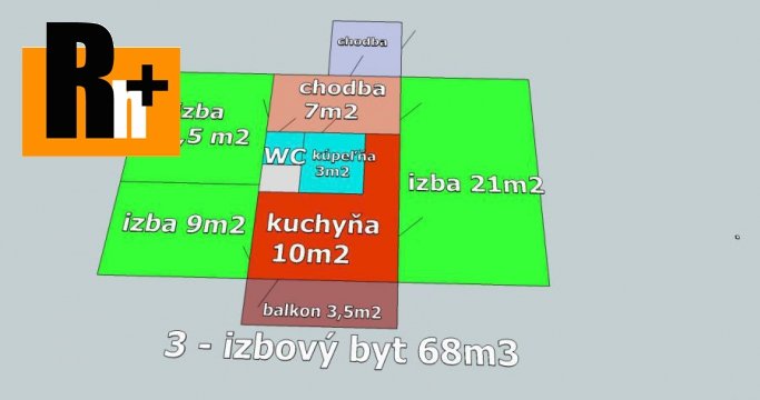 Foto 3 izbový byt na predaj Galanta Železničiarska
