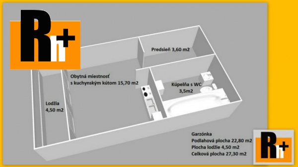 Foto Bratislava-Petržalka Blagoevova na predaj garzónka - TOP ponuka