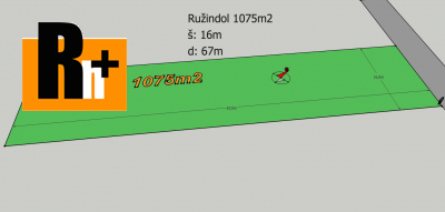 Pozemok pre bývanie Ružindol na predaj - 1075m2
