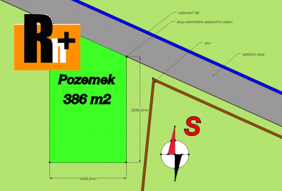 Na prodej pozemek pro bydlení Petřvald Na Zaryjích - 386m2