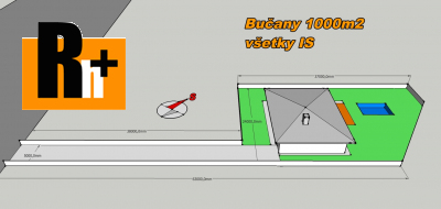 Na predaj pozemok pre bývanie Bučany - 1000m2